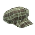 thumbnail image 2 of WITHMOONS Tartan Plaid Newsboy Hat - Wool Cabbie 8 Panel Beret Baker Boy Cap LDG1564 (Brown), 2 of 4