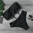 thumbnail image 2 of Conjunto de Bikini brasileño para mujer, bañador Sexy con sujetador de realce, traje de baño de 2 piezas de corte alto, ropa de playa con cordones 2024, 2 of 5