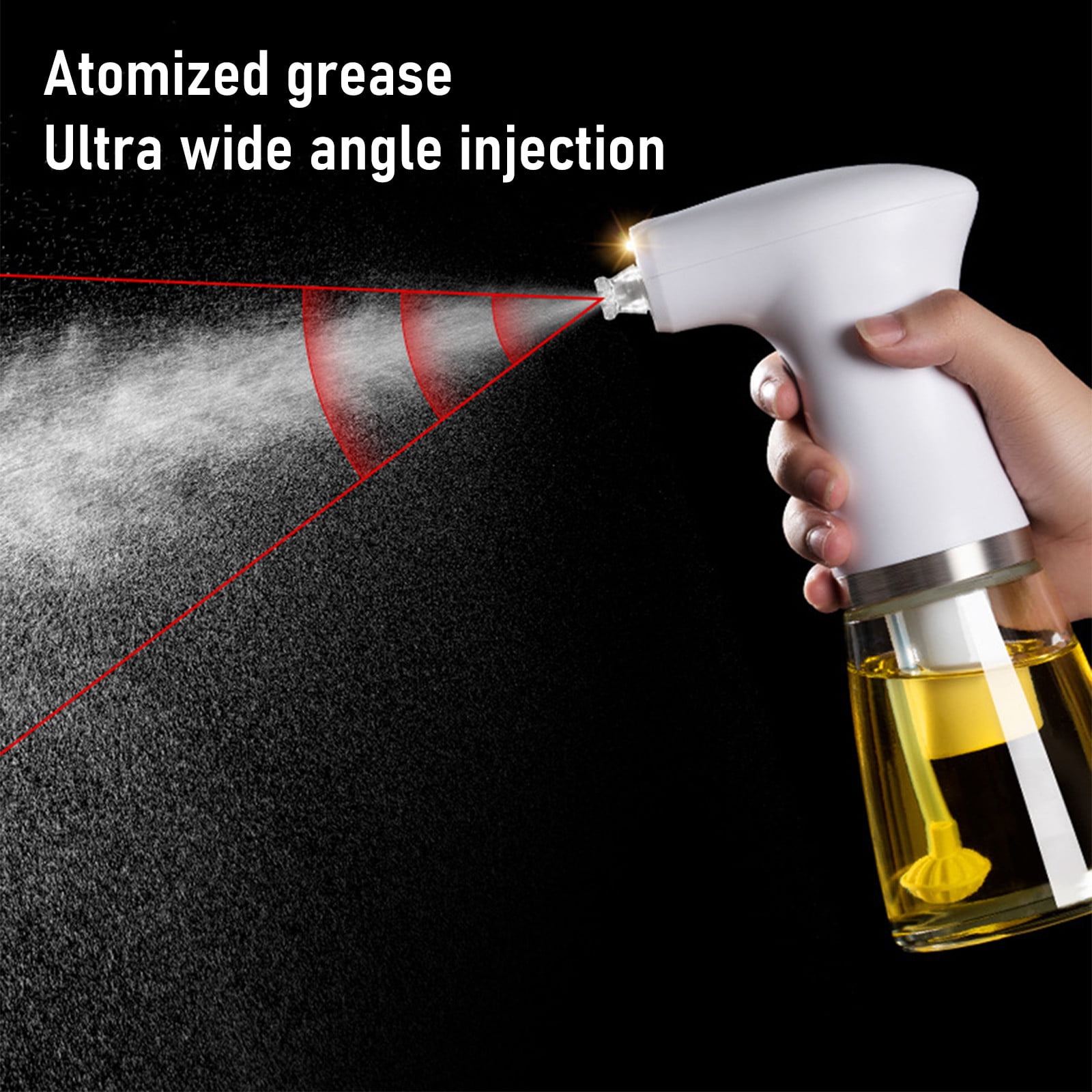 Lot 2 Vaporisateurs Huile D'Olive 100 Ml En Verre + Accessoires – Pulvérisateur Cuisine Anti-Gaspillage