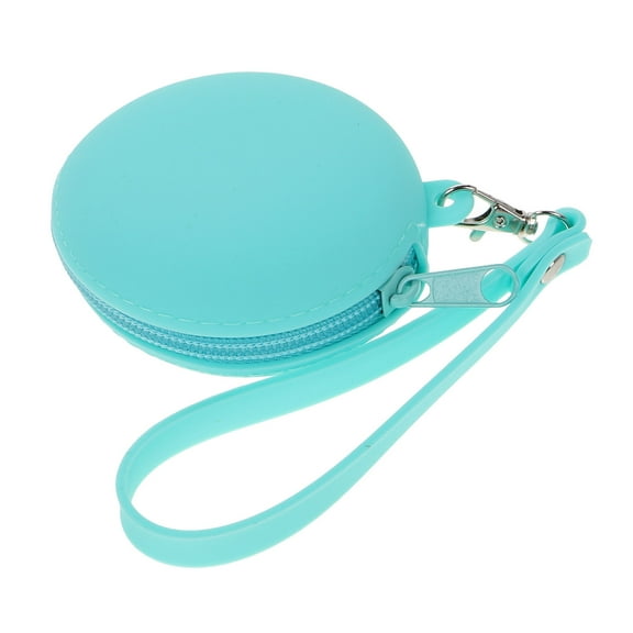 HIAKDOFT 1Pcs Wristlet Wallet Green Silicone Coin Purse for Travel Daily Use with Minimalist Design
