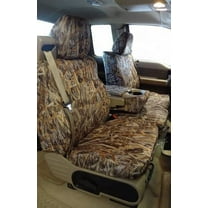 F369 2004-2008 Ford F150 XLT Super Cab Front 40/20/40 Split Seat With Adjustable Headrests and Opening Center Console in Camo Endura