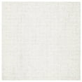 thumbnail image 5 of SAFAVIEH Micro-Loop Charlotte Geometric Solid Wool Area Rug, Light Grey/Ivory, 4' x 6', 5 of 9