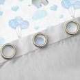 thumbnail image 4 of Erosebridal Baby Elephant Blackout Curtains for Girls, Blue Balloons Window Curtains Pack of 2 (38x45 Each), 4 of 6