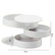 thumbnail image 3 of pstuiky Caja de almacenamiento de joyas, bandeja giratoria de 4 niveles para accesorios de joyería con tapa, 3 of 5
