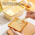 thumbnail image 4 of QIYFDDF Butter Dish, Airtight Butter Keeper Container with Magnetic Cutter for Countertop and Refrigerator Door Shelf, BPA-free Butter Box, Yellow, 4 of 12