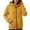 Yellow#647, variant on LIIPEE Women Hoodies Solid Color Long Sleeve Hooded Zip Up Top With Pockets Woman Comfort Birthday Wedding Weekend Sweatshirts,Brick Red,L