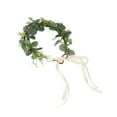 thumbnail image 1 of Hair Wreath, Adjustable Simple Soft Natural Eucalyptus Wreath Multi Purpose  For Seaside For Photo Taking For Vacation, 1 of 8