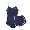 thumbnail image 4 of Trajes de baño de mujer Traje de baño de cuello redondo bajo para piscina Ropa de L Zulema Shorts de baño de mujer, 4 of 8