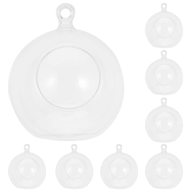 12 piezas colgante colgante de bola árbol de navidad adorno de bola transparente favores de regalo para niños