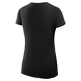 thumbnail image 3 of Women's G-III 4Her by Carl Banks  Black Carolina Panthers Super-Slim Fit Lightweight Collage Team V-Neck T-Shirt, 3 of 3