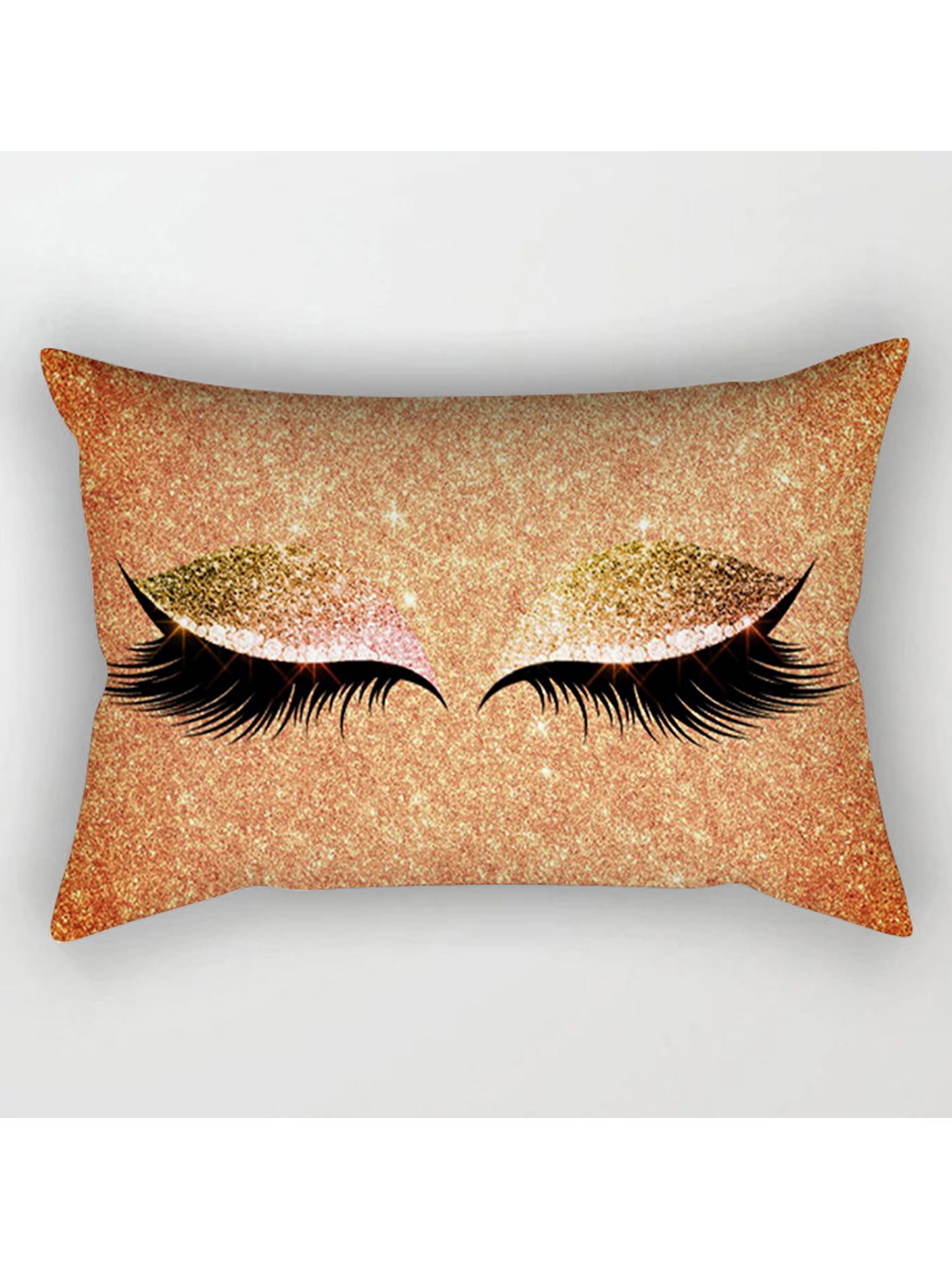 Glitter Eyelash Lash Throw Bed Pillow Case Cushion Cover Home Sofa Decors Car 