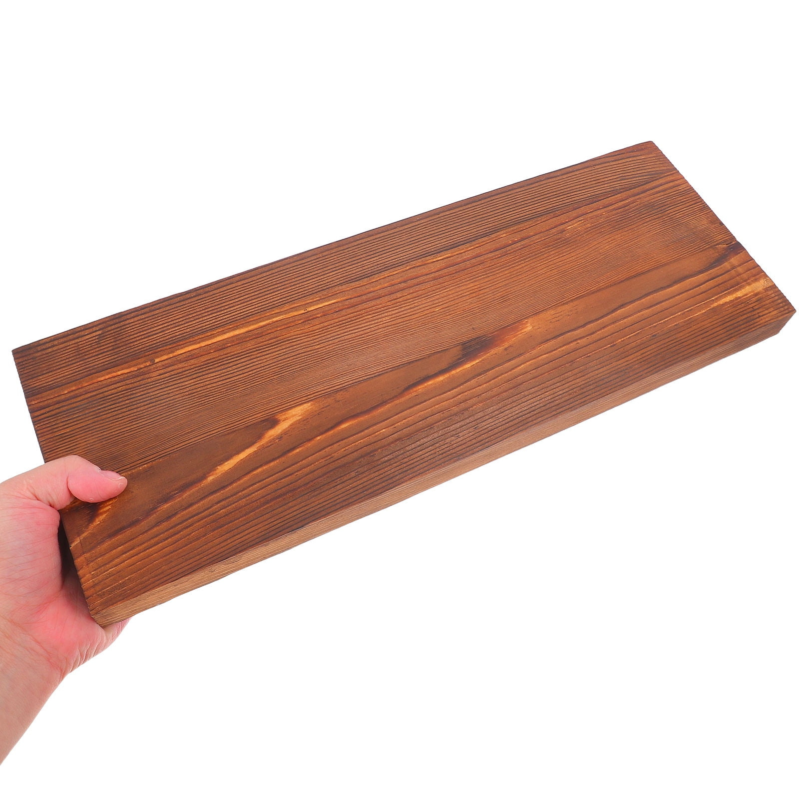 SKISUNO Floating Storage Shelves Modern Wood Organizer for Home Use in Brown 1Pcs