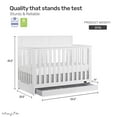 thumbnail image 6 of Dream On Me Reign 5 in 1 Convertible Crib with Under Drawer in White, 6 of 12