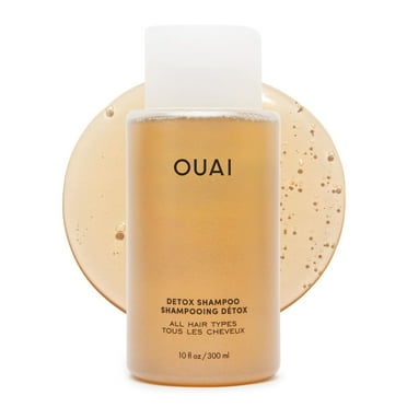 OUAI Detox Shampoo-Clarifying Shampoo for Build Up,Dirt,Oil,Product and Hard Water- Apple Cider Vinegar & Keratin for Clean, Refreshed Hair - Sulfate-Free Hair Care (10 Oz)