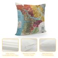 thumbnail image 4 of Orinice City Map Graphic Decorative Cushion Cover for Home Couch Living Room Sofa, Zipper Closure, All Seasons 1PC 24x24in, 4 of 5