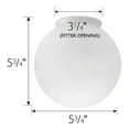thumbnail image 2 of Design House Millbridge 5.75" Alabaster White Replacement Light Glass Globe, 2 of 6