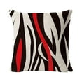 thumbnail image 1 of relayinert Housses de Coussin Décoratives en Polyester Rouge et Noir, Durables W0081-5, 1 of 6