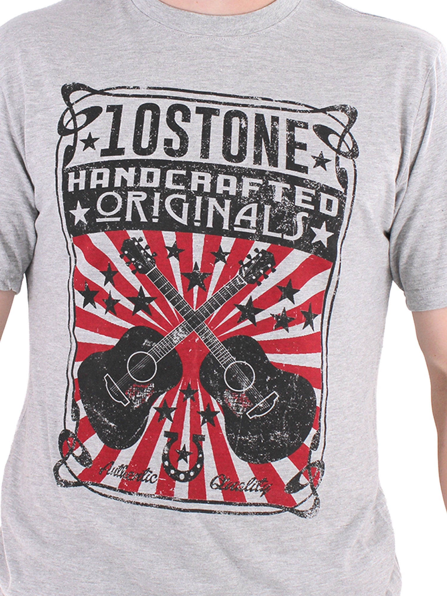 10Stone Anthem Short Sleeve Graphic Tee, Heather Gray, S-3XL
