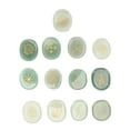 thumbnail image 4 of 13PCS Symbol Rune Stones with Cloth Bag Engraving Rune Stone for Divination Yoga Meditation Green, 4 of 15