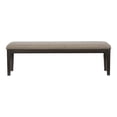 thumbnail image 3 of Lexicon Traditional Wood Dining Room Bench in Wire Brushed Brown, 3 of 6