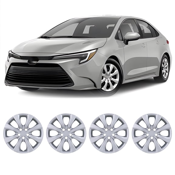 (Set of 4)16 inch Hubcaps for Toyota Corolla 2009-2025,Wheel Rim Hub Cap Replacement for Corolla Hybrid 2023-2025,Toyota Matrix 2009-2014,Lacquer