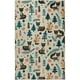 Mohawk Home Prismatic Raccoon Woodland Cream Contemporary Theme Kids ...