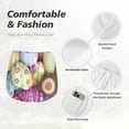 thumbnail image 6 of Lsque Colorful Easter Eggs Printed Women's Running Shorts with Liner Pockets,Elastic Quick Dry Workout Athletic Gym Yoga Shorts,Womens High Waist Shorts-XX-Large, 6 of 9