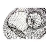 Ozark Trail 13 in Collapsible Fish Basket, Lightweight Wire Fish Keeper with Spring Loaded Trap Doors for Freshwater and Saltwater Use