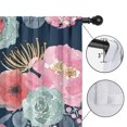 thumbnail image 4 of Blackout Kids Curtains,Pioneer Flower Floral Print Pattern Childrens Insulated Curtains Set Of 2,Bedroom Essentials,Toddler Room Decor 52"x63", 4 of 5