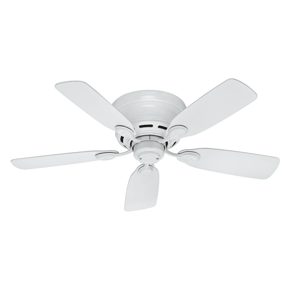 Hunter 42" Low Profile White Ceiling Fan with Pull Chain - Walmart.com
