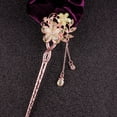 thumbnail image 1 of Horquilla con forma de ojo de gato, flor gemela, broche clásico para el pelo, placa para el pelo, joyería, tocado de estilo nacional, ojo de gato, 1 of 6
