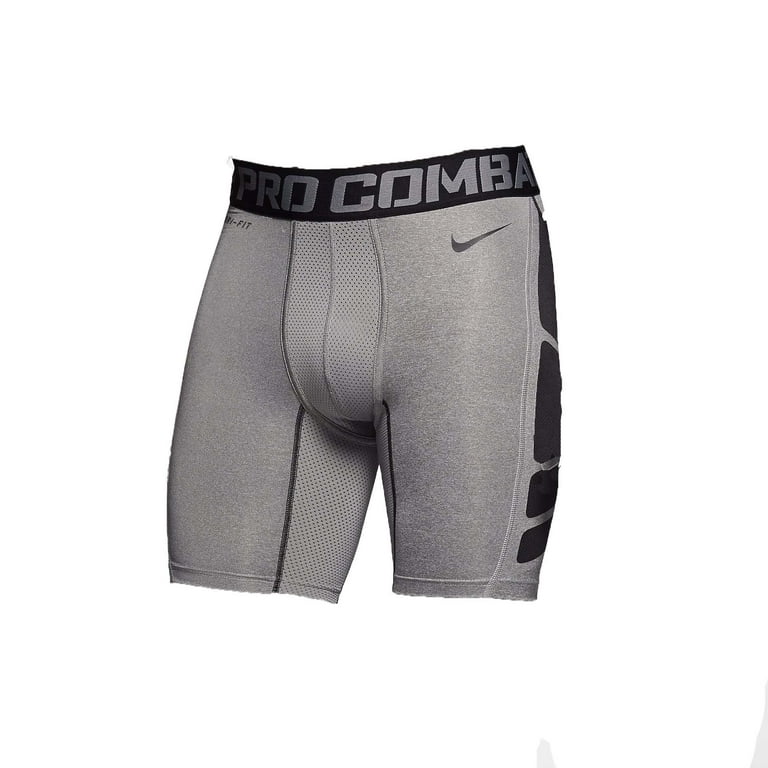Nike Men's Pro Combat Hypercool 2.0 Compression Shorts-Gray-Small