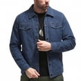 thumbnail image 5 of Bxsruta Mens Casual Button Down Shirt Jacket Long Sleeve Outerwear with Pockets, 5 of 5