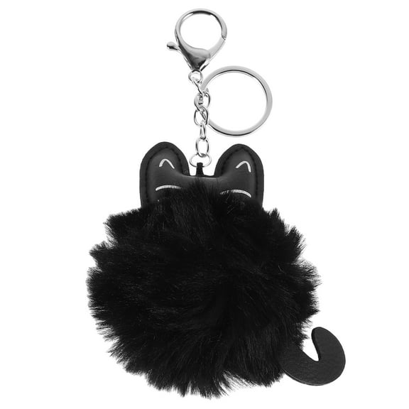 unbranded  Keyring Cute Keychain Hamster Decoration Fish Tank Miss Black