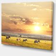 thumbnail image 2 of Zebras Wandering in African Prairie - Oversized Landscape Canvas Art, 2 of 3