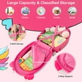 thumbnail image 5 of Costway Kids Rolling Luggage 16'' Hard Shell Carry On Travel Suitcase with Flashing Wheels, 5 of 10