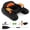 Black+Orange, variant on Costway Inflatable Float Tube with Adjustable Fishing Rod Holder Fish Hook Stator Flippers Orange