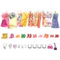 thumbnail image 4 of Conjunto de 32 Uds. De ropa de muñeca para niña, cosido cuidadosamente para vestir a muñeca bebé 1: montura negra Zulema trajes de vestir de muñeca, 4 of 7