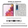 thumbnail image 6 of Compatible with Samsung Galaxy A50 Case, Glitter Sparkly Samsung Galaxy A50 Phone Case with Slim Silicone Shockproof Protective Bumper Cover for Cute Girls Women (Silver), 6 of 14