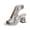 Silver, variant on Plus Size Flat S Andals for Women Toe Loop Buckle Breathable Roman Summer Comfort Beach Vacation Weekend Walking Casual Outdoor Daily Resort Travel Shoes