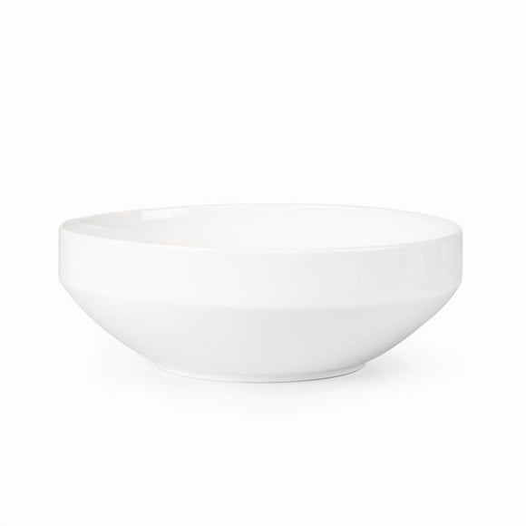 Bowl de servicio de porcelana Crown Baccara BLANCK