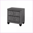 thumbnail image 6 of Bedroom Furniture Set Queen 4-Piece Gray Velvet Solid Wood with Storage | Gray | Wood, 6 of 12