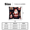 thumbnail image 5 of Santa Claus Velvet Throw Pillow Covers Set of 2 with Unique Patterns for Bed and Sofa, Available in 16x16, 18x18, and 20x20 Inches for Various Occasions, 5 of 6