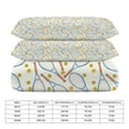 thumbnail image 2 of 3 Pcs Soft Bedding Set, Includes 1 Duvet Cover with Zipper And 2 Pillow Shams,Pattern with Tennis Rackets with Tennis Balls Queen(90"×90"), 2 of 8