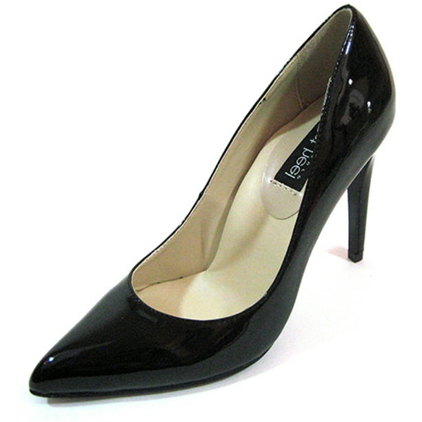 plain black high heels