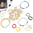 thumbnail image 4 of 100 Piezas De Cuentas De Geometría Para Hacer Joyería De Costura CCB Chapado En Oro Suelto Espaciador Hechas A Mano Pulseras De Bricolajepangjing, 4 of 4