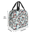 thumbnail image 4 of Kdxio Disco Ball Cherry With Bow Print Insulated Lunch Bag,Reusable Tote Lunch Box for Women Men,Leakproof Cooler Lunch Bags for Work Office Travel Picnic, 4 of 6