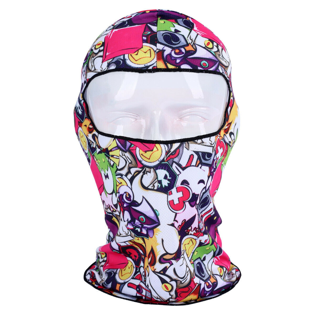 Hand Painted Skull Full Face Mask Windproof Balaclava For Cycling Motorcycle 