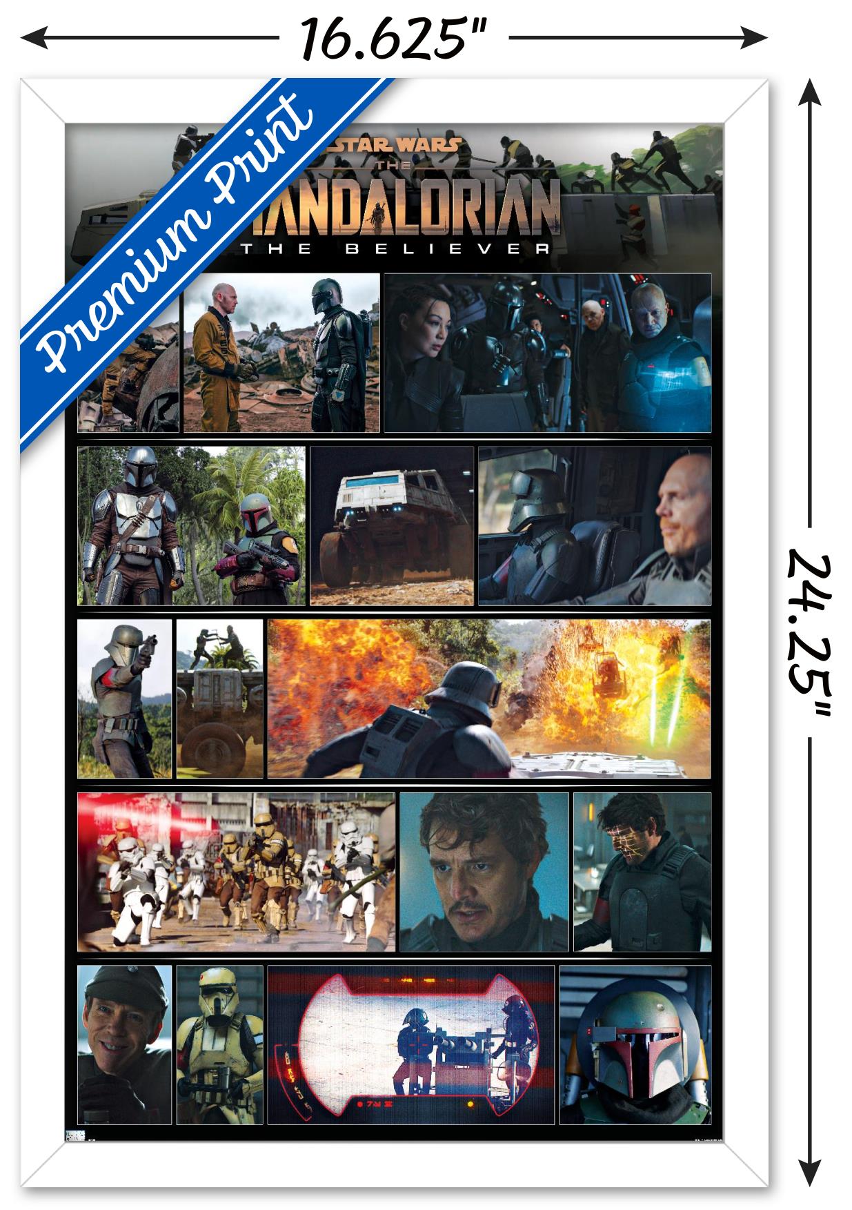 Star Wars: The Mandalorian Season 2 - Chapter 15 Grid Wall Poster, 14.725" x 22.375", Framed - image 3 of 5