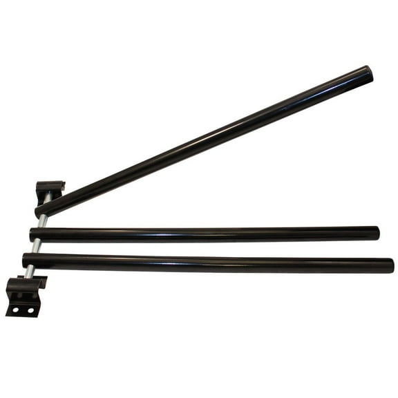 Derby Originals 3 Bar Fold Away Swivel Blanket and Saddle Pad Rack- Black